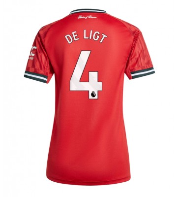 Manchester United Matthijs de Ligt #4 Hemmatröja Dam 2025-26 Kortärmad